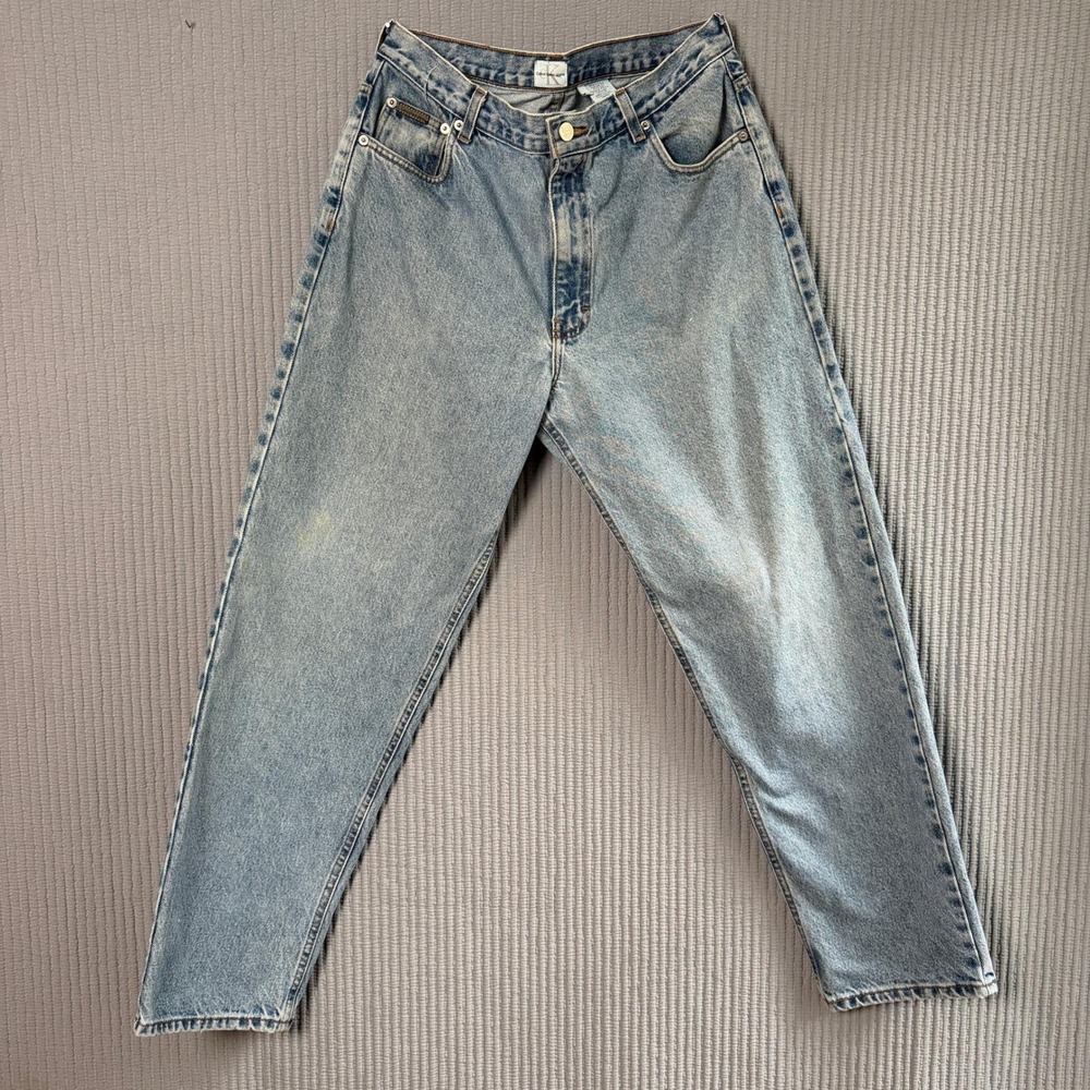 Vintage‎ Calvin Klein Jeans 90s High Waist Tapered Mom Jeans USA Union Made